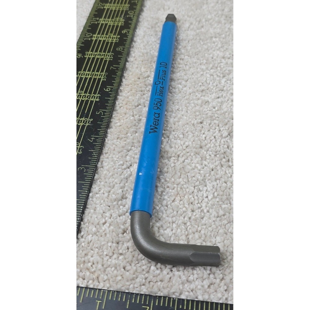 Wera 950 PKL Hex-Plus 10mm Ball End L-Key Allen Hex Wrench Germany Tool